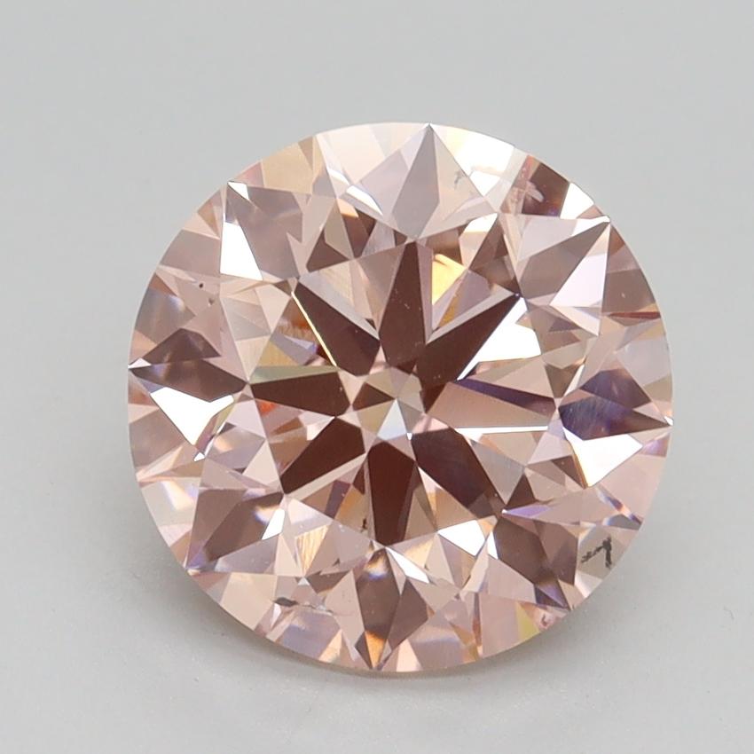 2.62 Ct. Fancy Intense Pink Round Lab Grown Diamond
