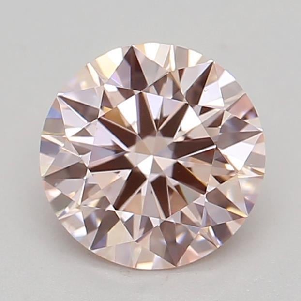 0.68 Ct. Fancy Light Pink Round Lab Grown Diamond