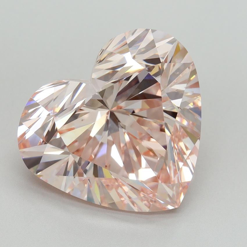 10.03 Ct. Fancy Intense Pink Heart Lab Grown Diamond