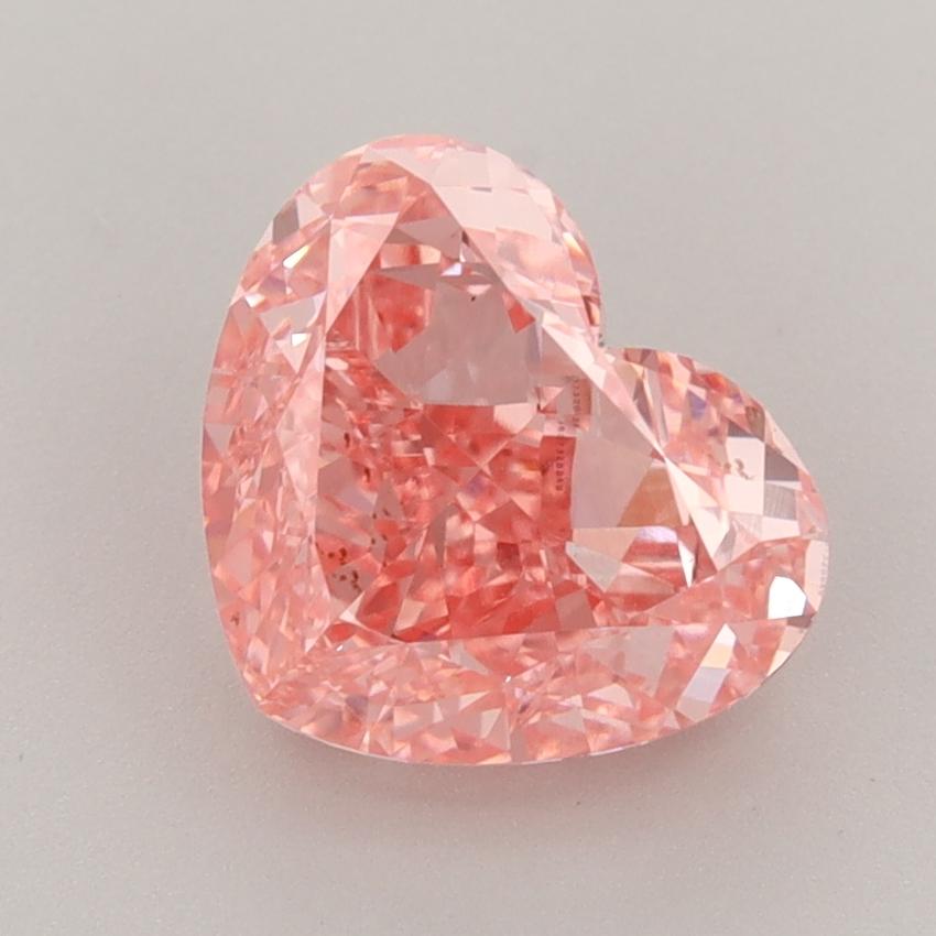 3.19 Ct. Fancy Vivid  Pink Heart Lab Grown Diamond