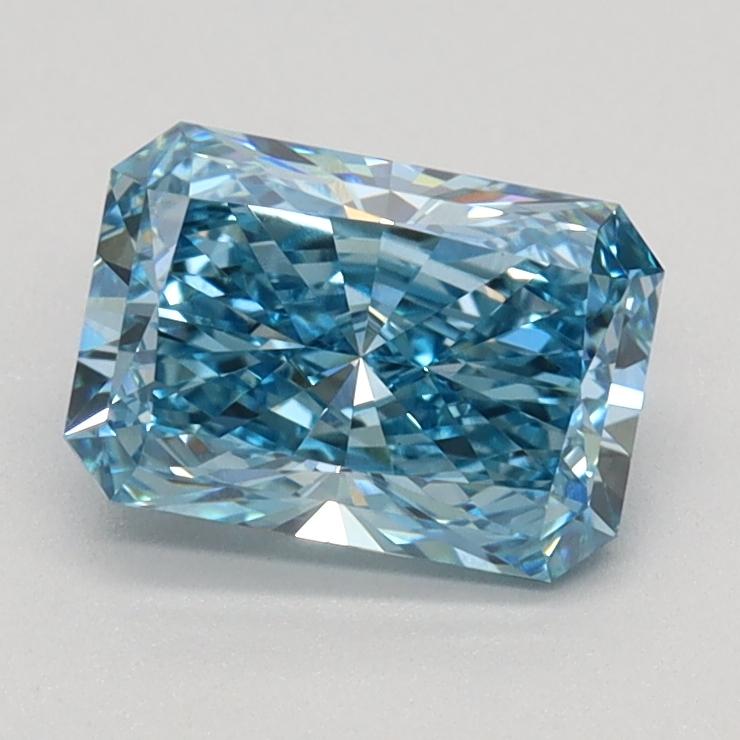 1.02 Ct. Fancy Vivid Blue Radiant Lab Grown Diamond