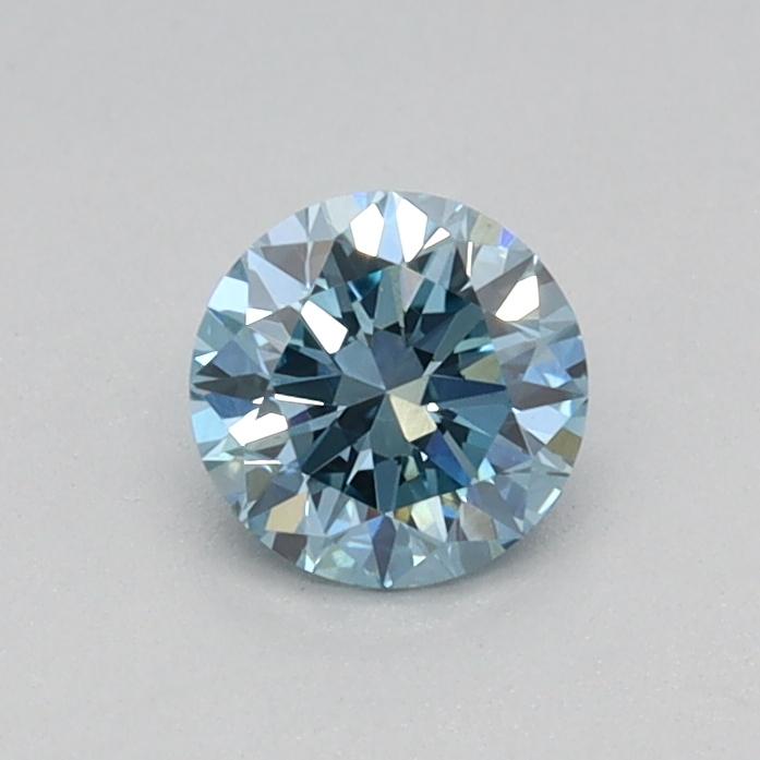 0.31 Ct. Fancy Vivid Blue Round Lab Grown Diamond