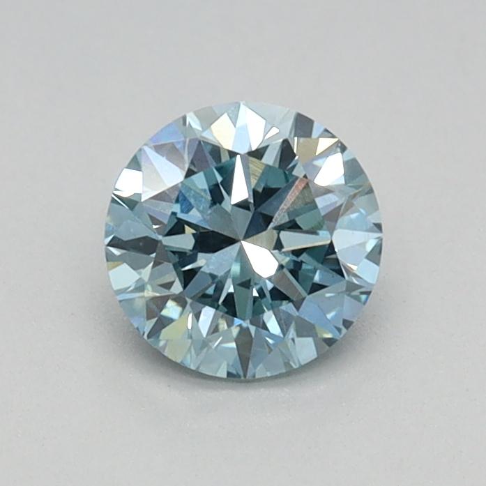 0.42 Ct. Fancy Vivid Blue Round Lab Grown Diamond