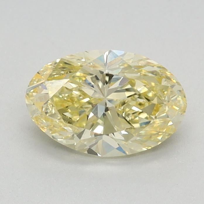 0.71 Ct. Fancy Intense Yellow Oval Lab Grown Diamond
