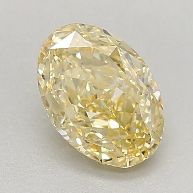 1.75 Ct. Fancy Intense Yellow Oval Lab Grown Diamond