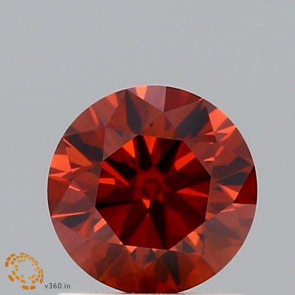 1.06 Ct. Fancy Deep Orange Round Lab Grown Diamond