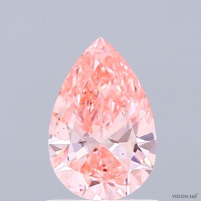 0.99 Ct. Fancy Vivid Pink Pear Lab Grown Diamond