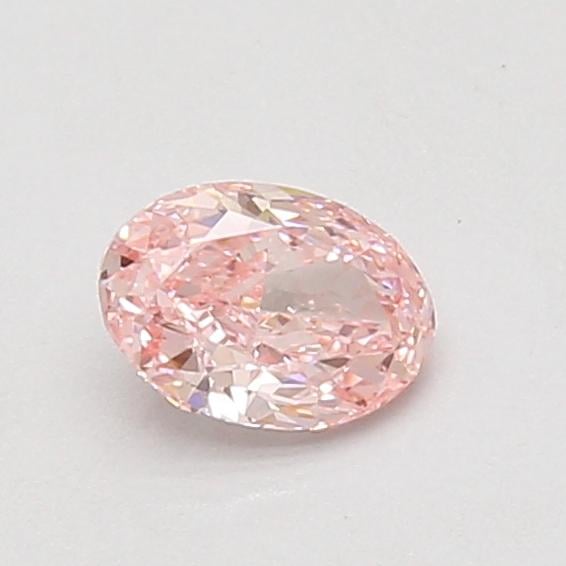 0.52 Ct. Fancy Vivid Pink Oval Lab Grown Diamond
