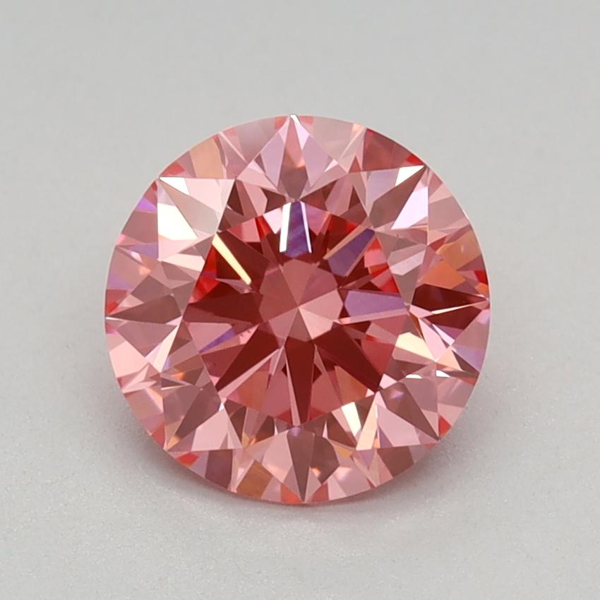 1.06 Ct. Fancy Vivid Pink Round Lab Grown Diamond