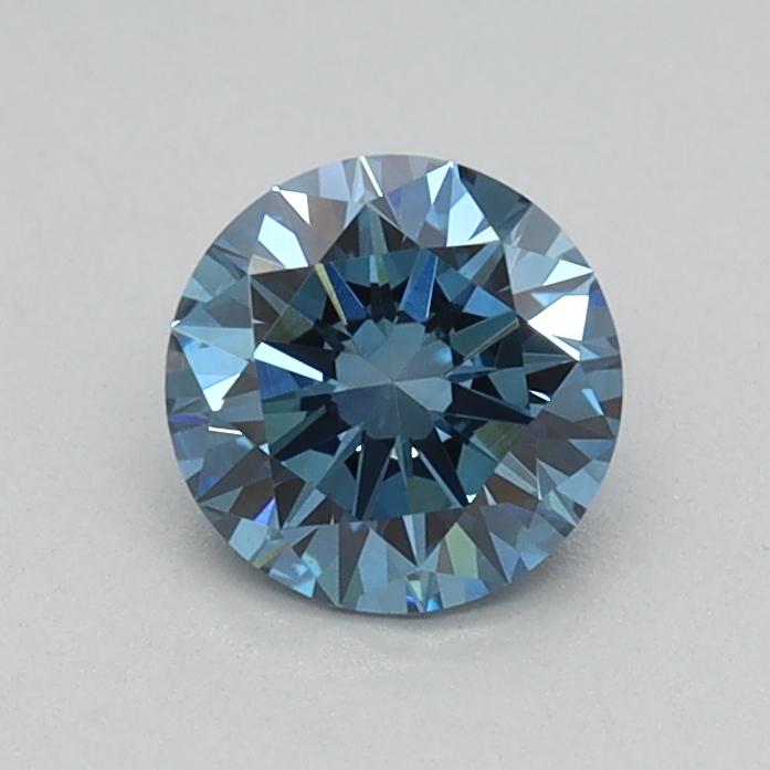 0.44 Ct. Fancy Vivid Blue Round Lab Grown Diamond