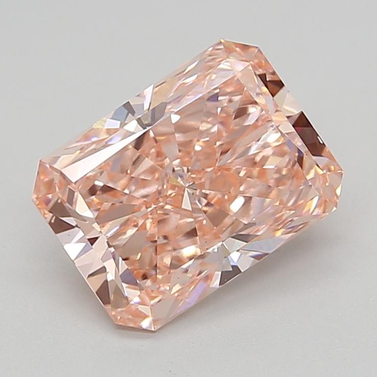 3.31 Ct. Fancy Vivid  Pink Radiant Lab Grown Diamond