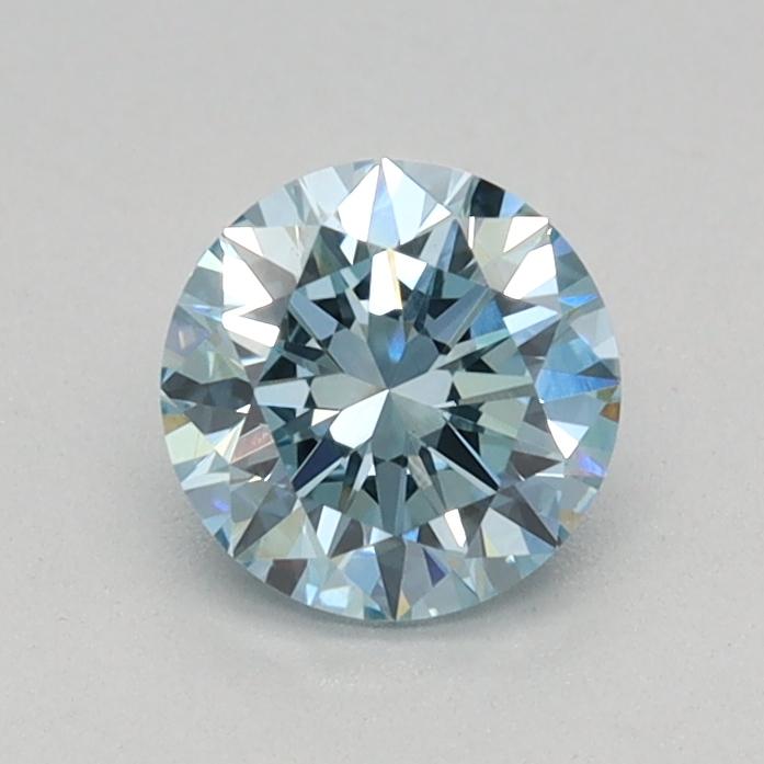 0.48 Ct. Fancy Vivid Blue Round Lab Grown Diamond