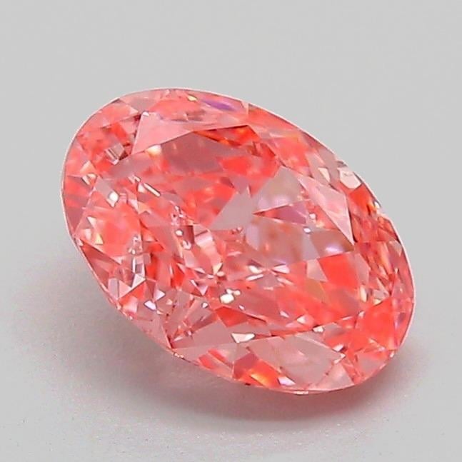1.08 Ct. Fancy Vivid Pink Oval Lab Grown Diamond
