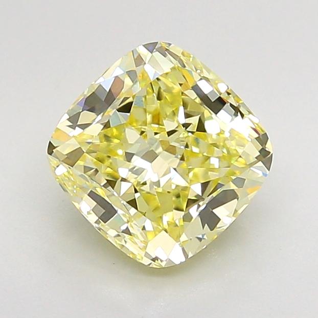 2.08 Ct. Fancy None Yellow Cushion Lab Grown Diamond