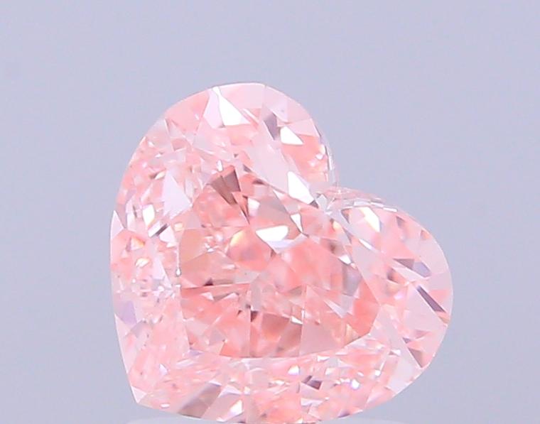 2.26 Ct. Fancy Vivid  Pink Heart Lab Grown Diamond