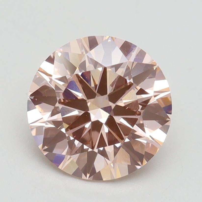 1.71 Ct. Fancy Intense Pink Round Lab Grown Diamond