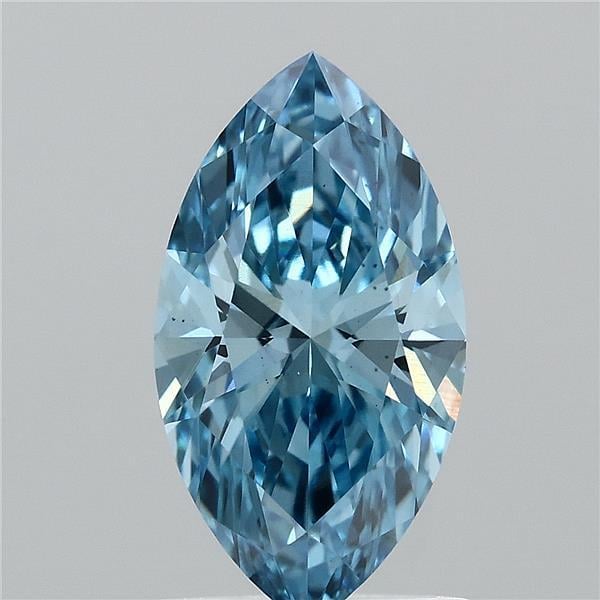1.22 Ct. Fancy Vivid  Blue Marquise Lab Grown Diamond