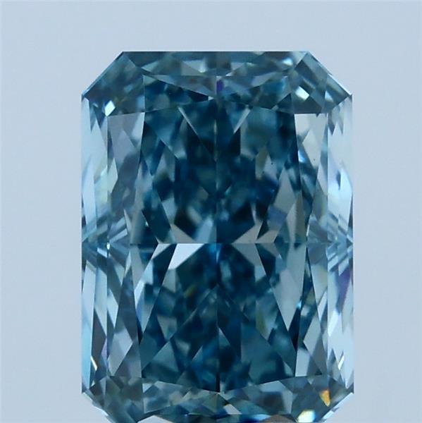 2.21 Ct. Fancy Vivid Blue Radiant Lab Grown Diamond