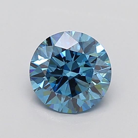 1.16 Ct. Fancy Vivid  Blue Round Lab Grown Diamond