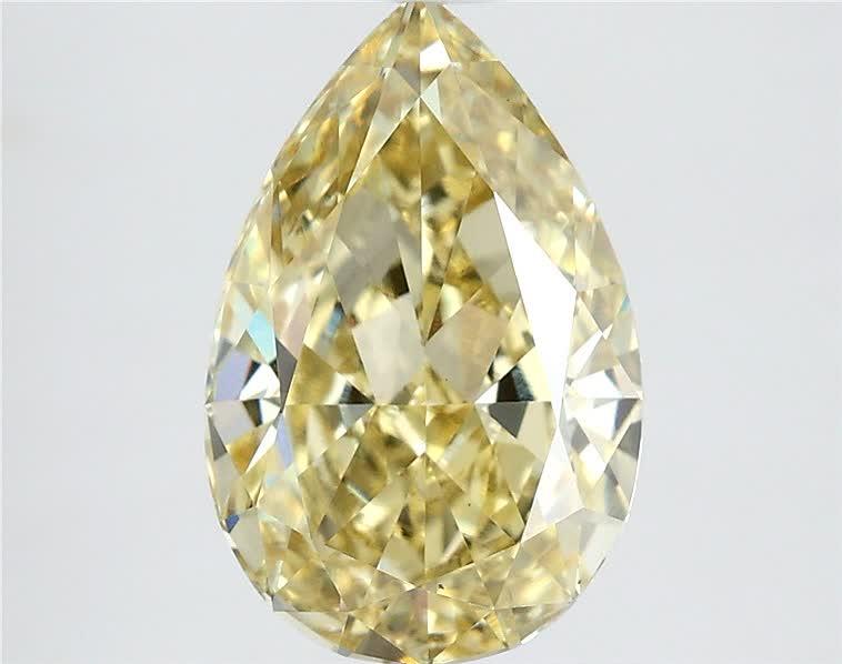 2.09 Ct. Fancy Intense Yellow Pear Lab Grown Diamond