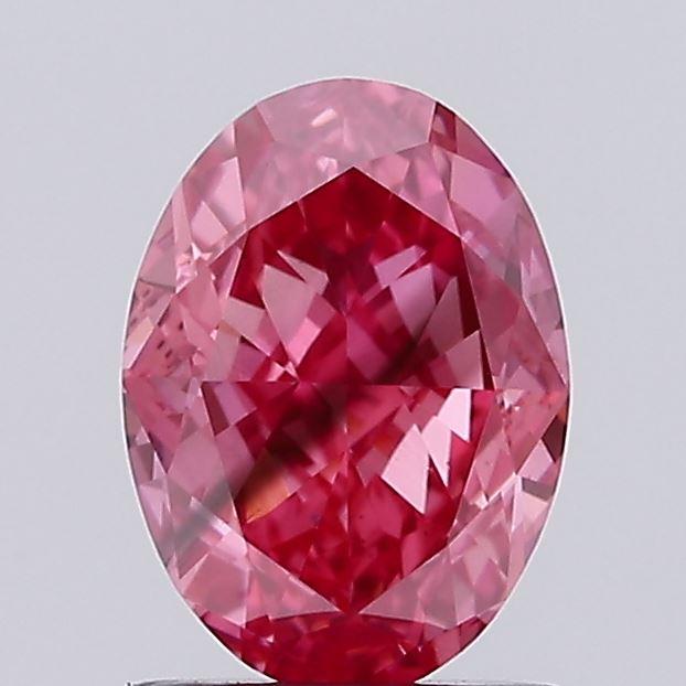 1.46 Ct. Fancy Vivid Pink Oval Lab Grown Diamond