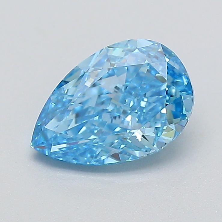 0.70 Ct. Fancy Vivid  Blue Pear Lab Grown Diamond