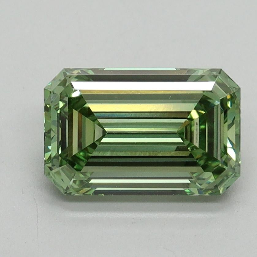 1.63 Ct. Fancy Vivid Green Emerald Lab Grown Diamond