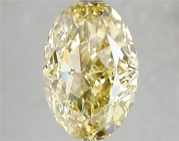 5.03 Ct. Fancy Intense Yellow Oval Lab Grown Diamond