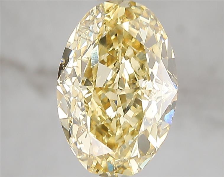 3.03 Ct. Fancy Intense Yellow Oval Lab Grown Diamond