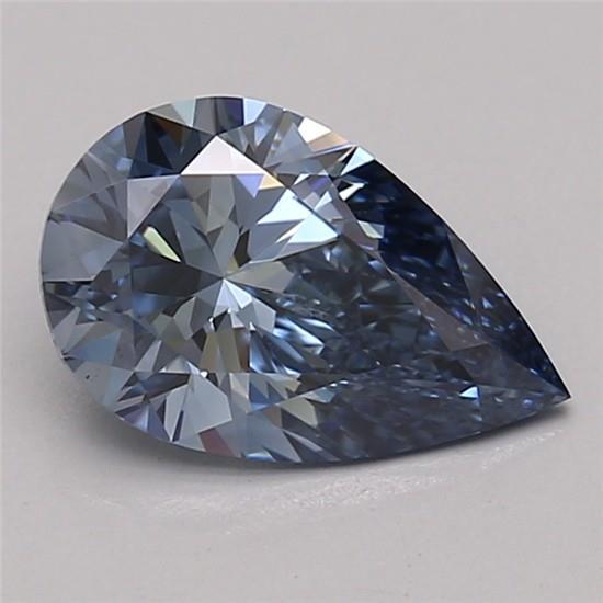 1.38 Ct. Fancy Vivid Blue Pear Lab Grown Diamond
