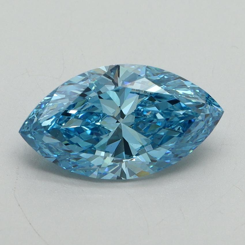 2.50 Ct. Fancy Vivid Blue Marquise Lab Grown Diamond