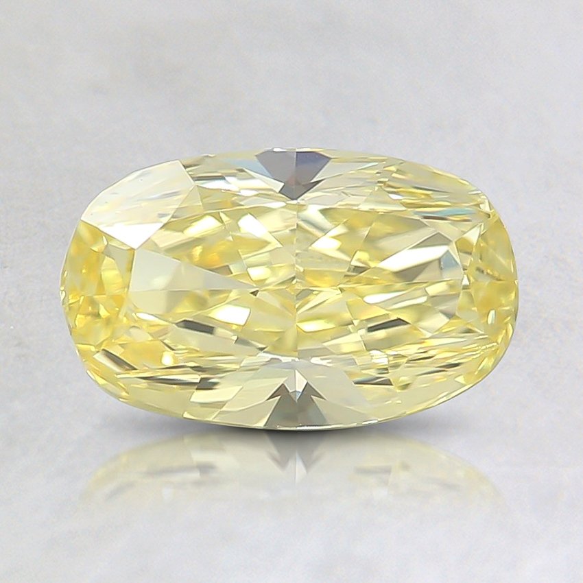 1.05 Ct. Fancy Intense Yellow Oval Diamond