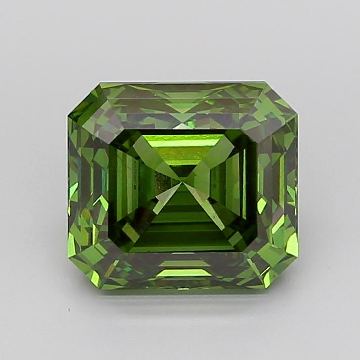 5.02 Ct. Fancy Vivid Green Emerald Lab Grown Diamond