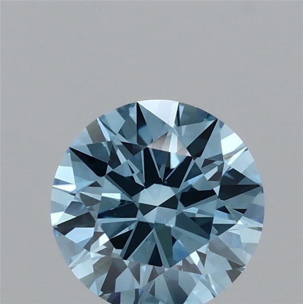 1.07 Ct. Fancy Vivid Blue Round Lab Grown Diamond