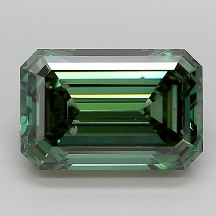 3.07 Ct. Fancy Vivid Green Emerald Lab Grown Diamond