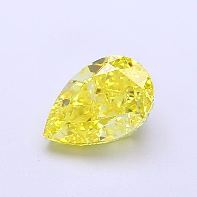 1.01 Ct. Fancy Vivid Yellow Pear Lab Grown Diamond