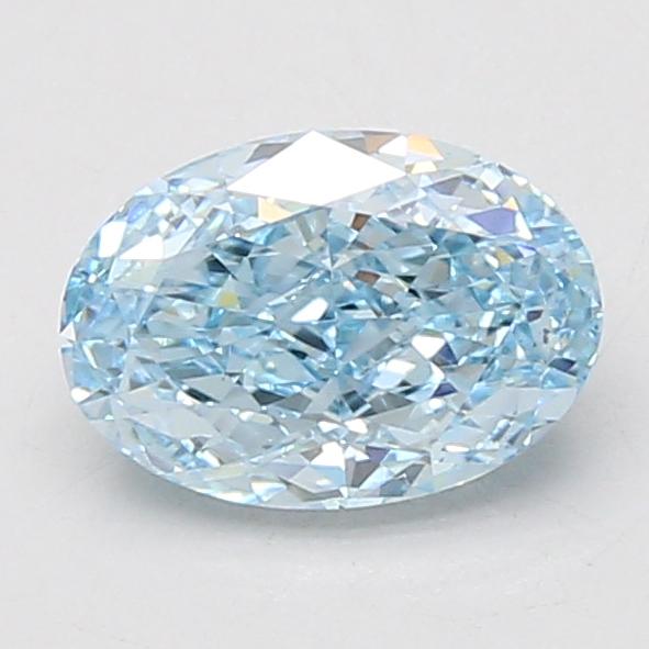 1.54 Ct. Fancy Vivid Blue Oval Lab Grown Diamond