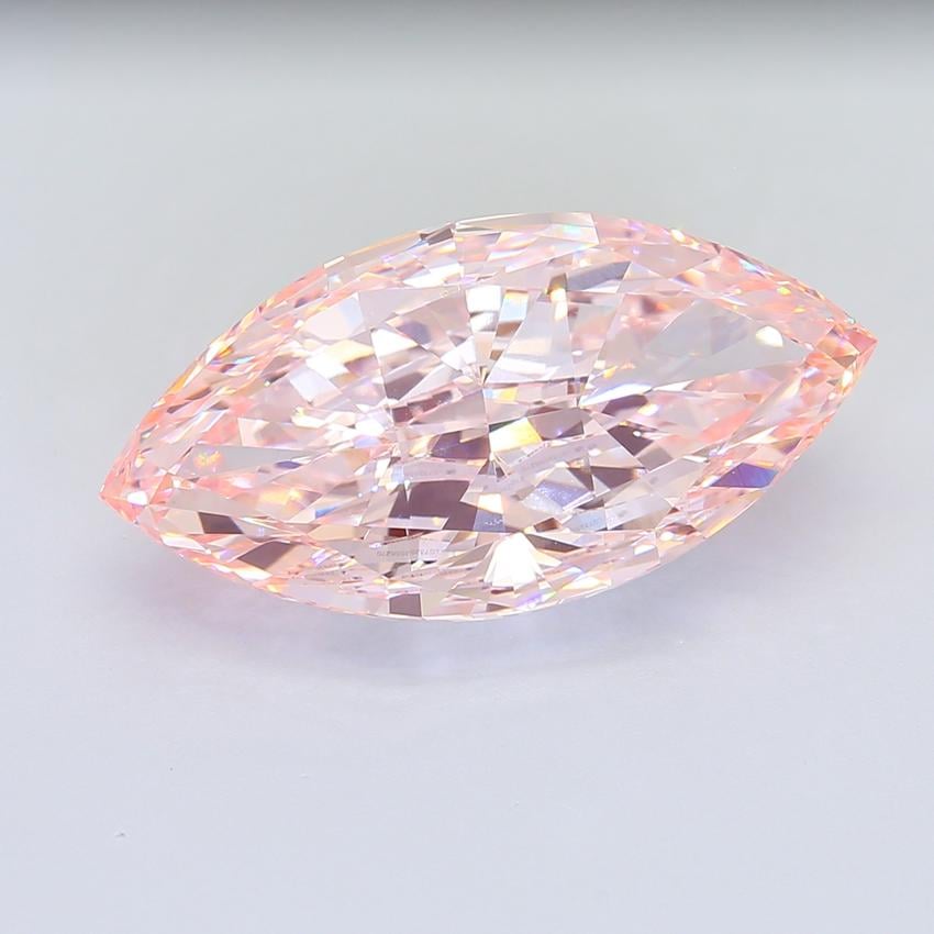 16.04 Ct. Fancy Intense Pink Marquise Lab Grown Diamond