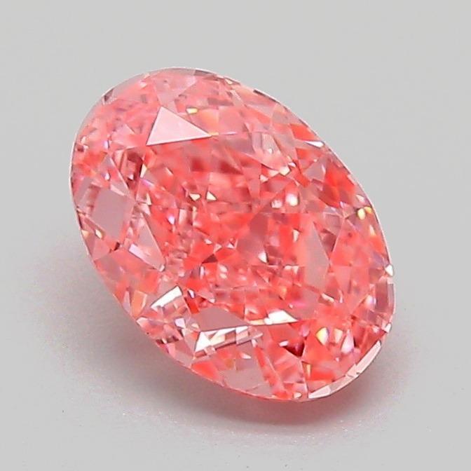 1.10 Ct. Fancy Vivid Pink Oval Lab Grown Diamond