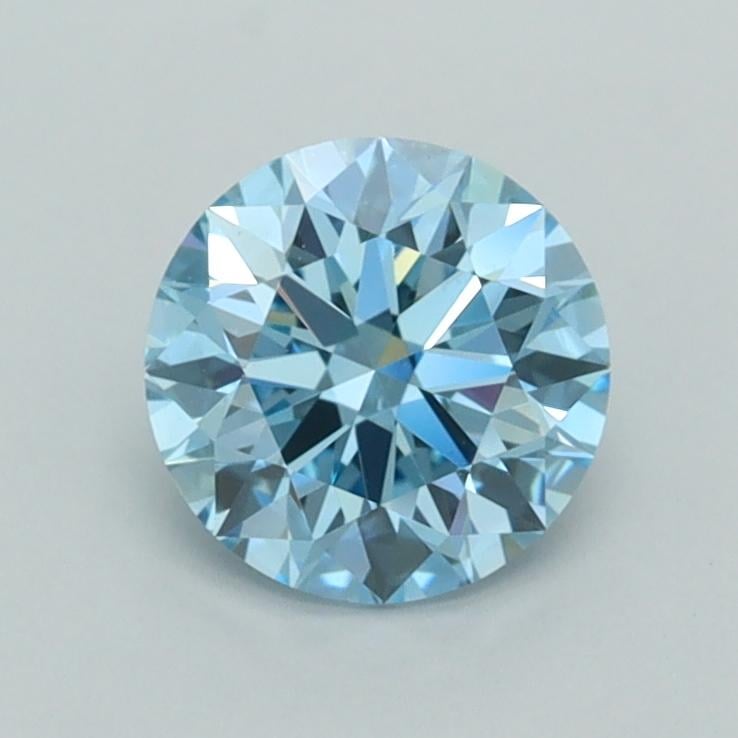 1.01 Ct. Fancy Vivid  Blue Round Lab Grown Diamond