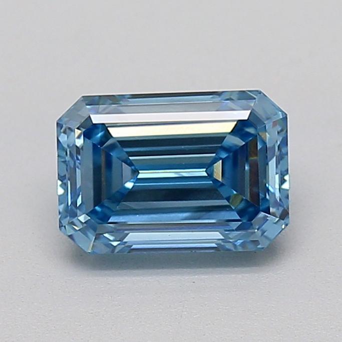 1.09 Ct. Fancy Vivid  Blue Emerald Lab Grown Diamond