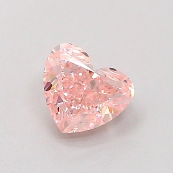 0.54 Ct. Fancy Intense  Pink Heart Lab Grown Diamond