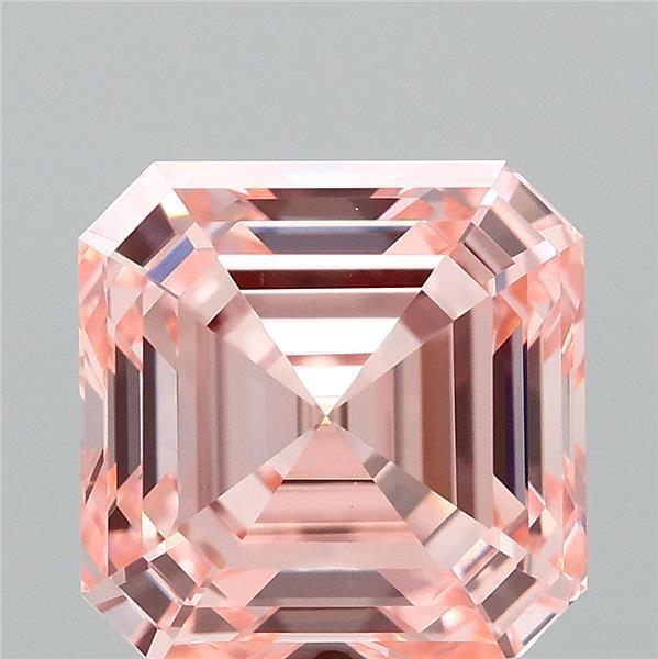 2.04 Ct. Fancy Intense  Pink Asscher Lab Grown Diamond
