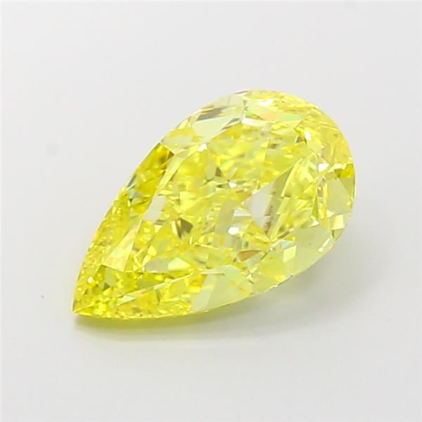 3.00 Ct. Fancy Intense  Yellow Pear Lab Grown Diamond