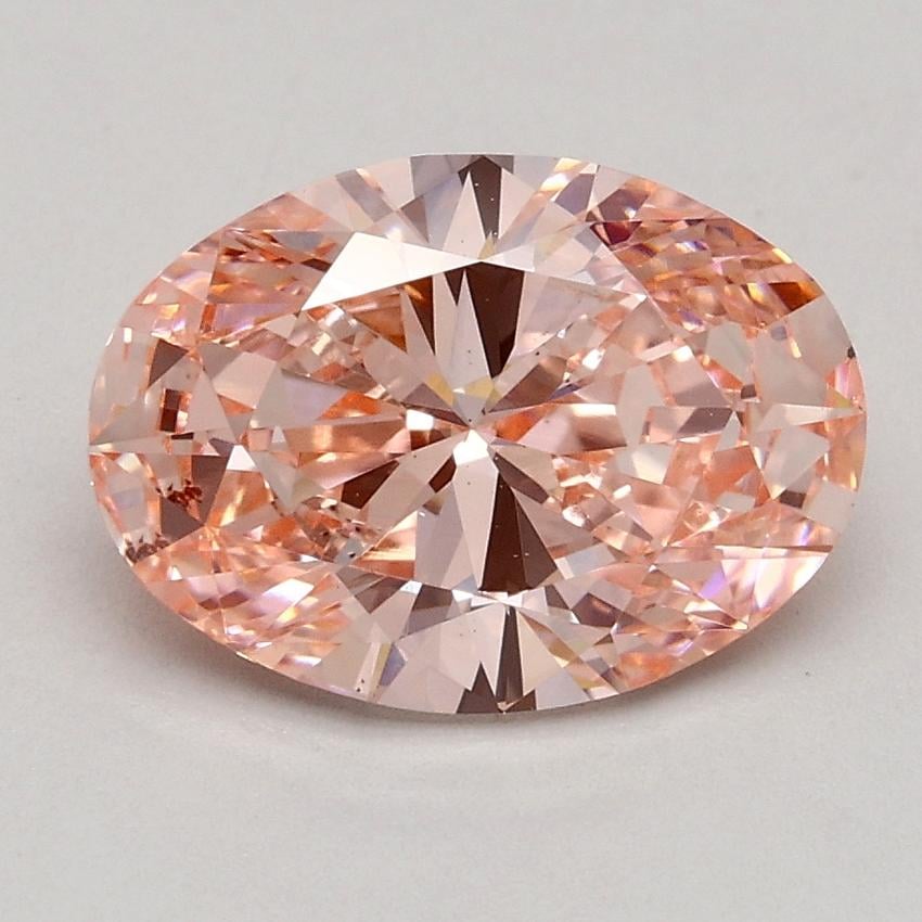 1.70 Ct. Fancy Intense Pink Oval Lab Grown Diamond