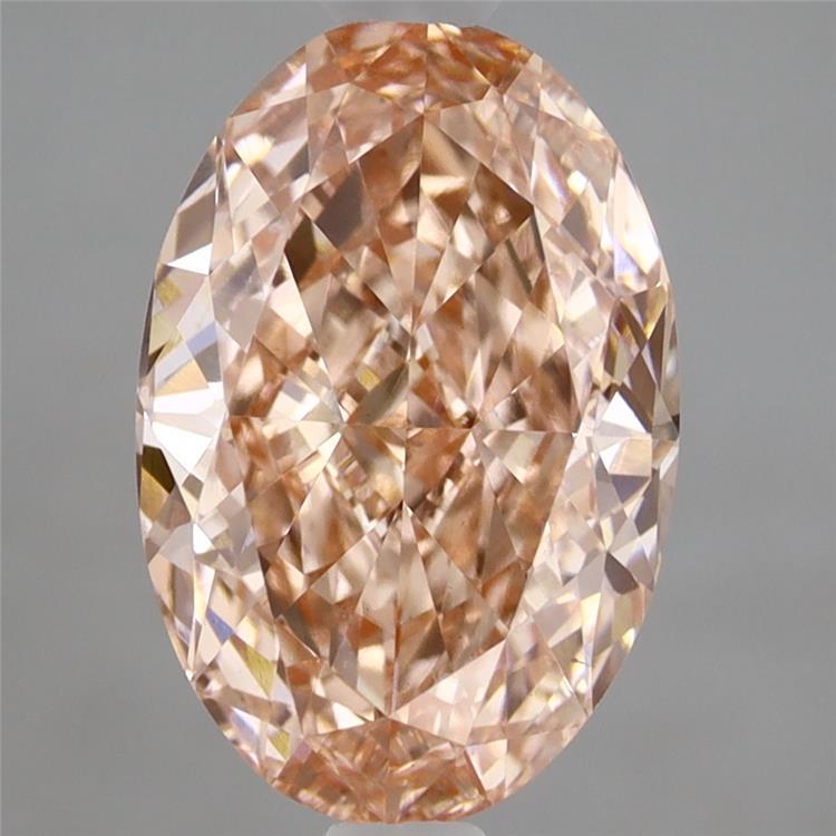 2.77 Ct. Fancy Vivid  Pink Oval Lab Grown Diamond