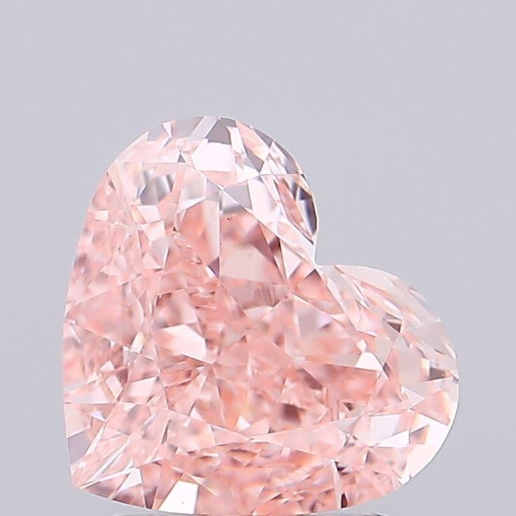2.17 Ct. Fancy Vivid Pink Heart Lab Grown Diamond