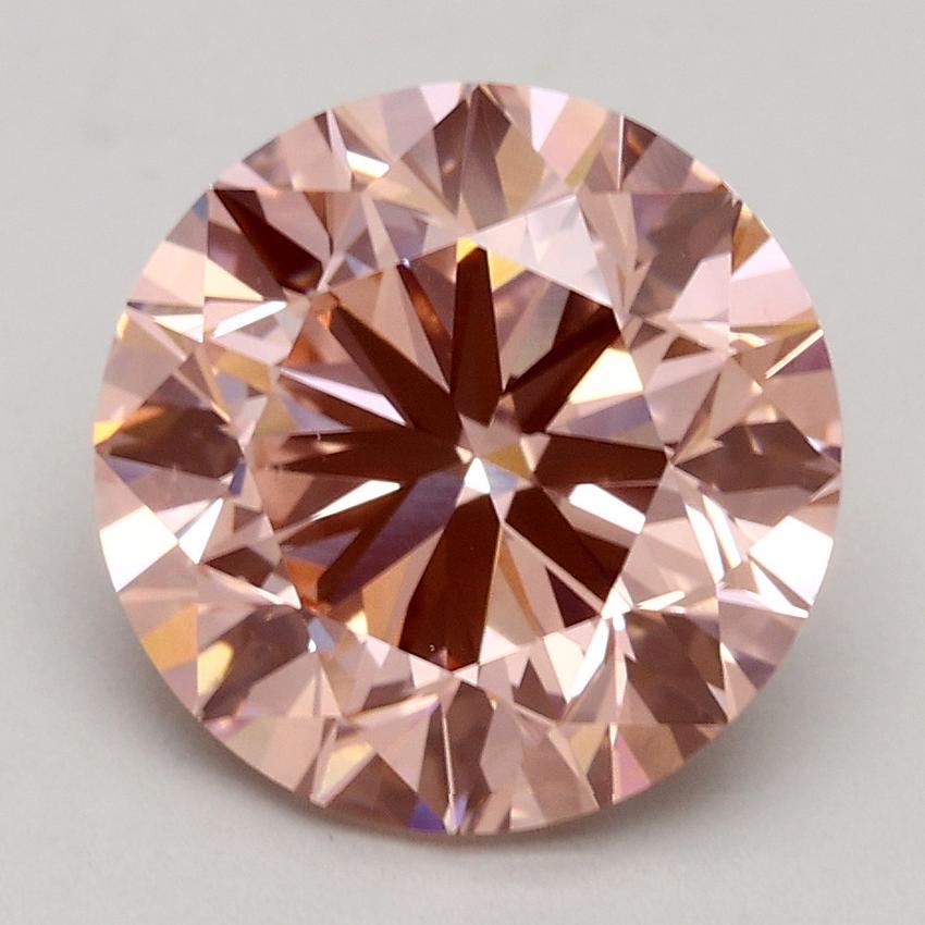 3.00 Ct. Fancy Intense Pink Round Lab Grown Diamond