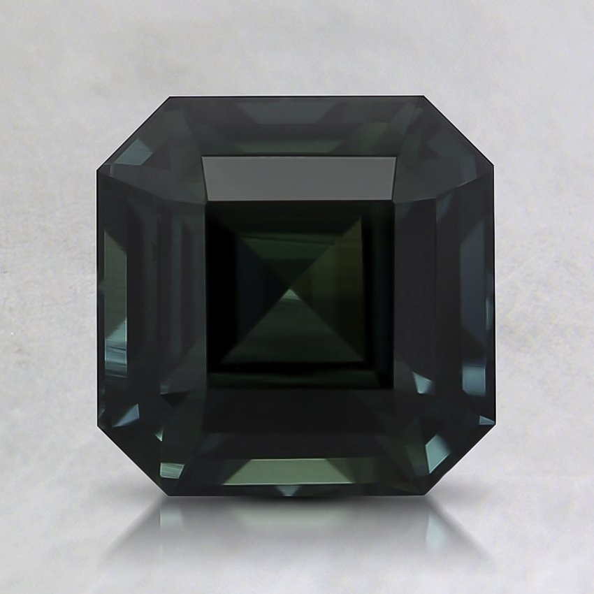 6.8mm Premium Teal Asscher Sapphire