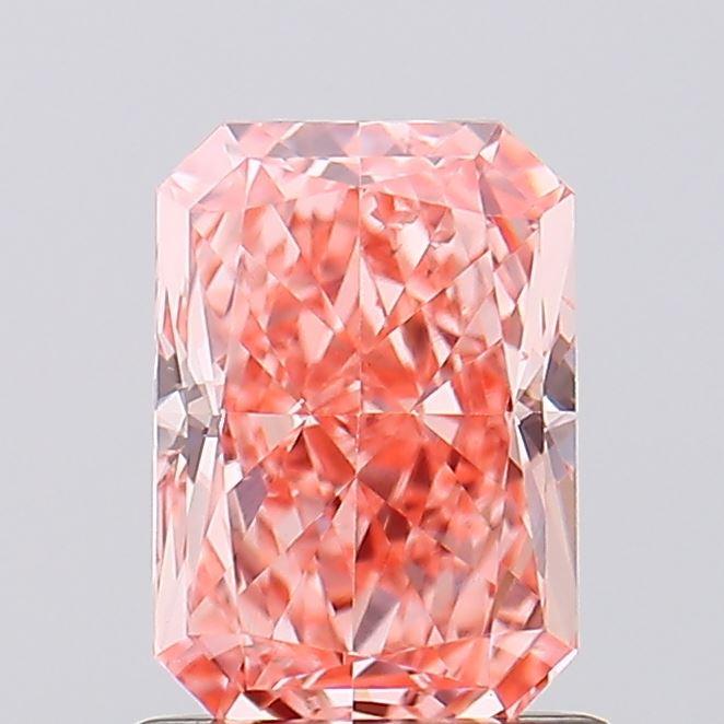 1.08 Ct. Fancy Vivid Pink Radiant Lab Grown Diamond